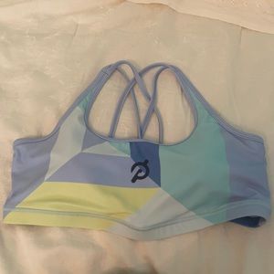 Peloton Pyramid Color Strappy Bra